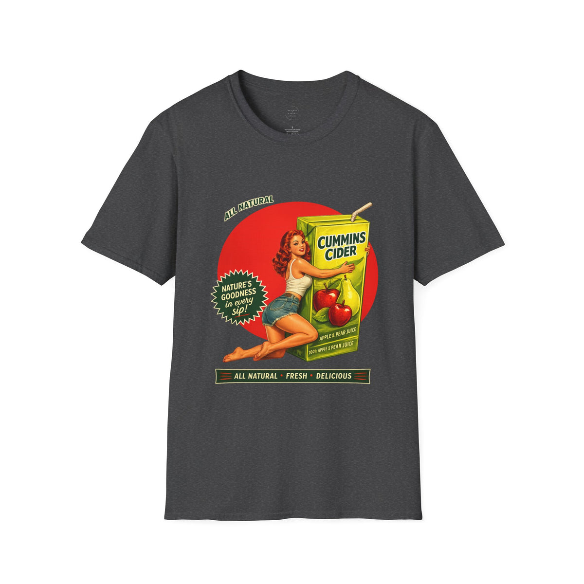 Cummins Cider Funny Adult Humor Novelty Tee for Men