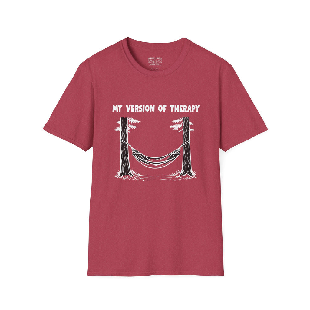 My Version of Therapy Hammock T-Shirt — Outdoor Camping Relaxation Tee