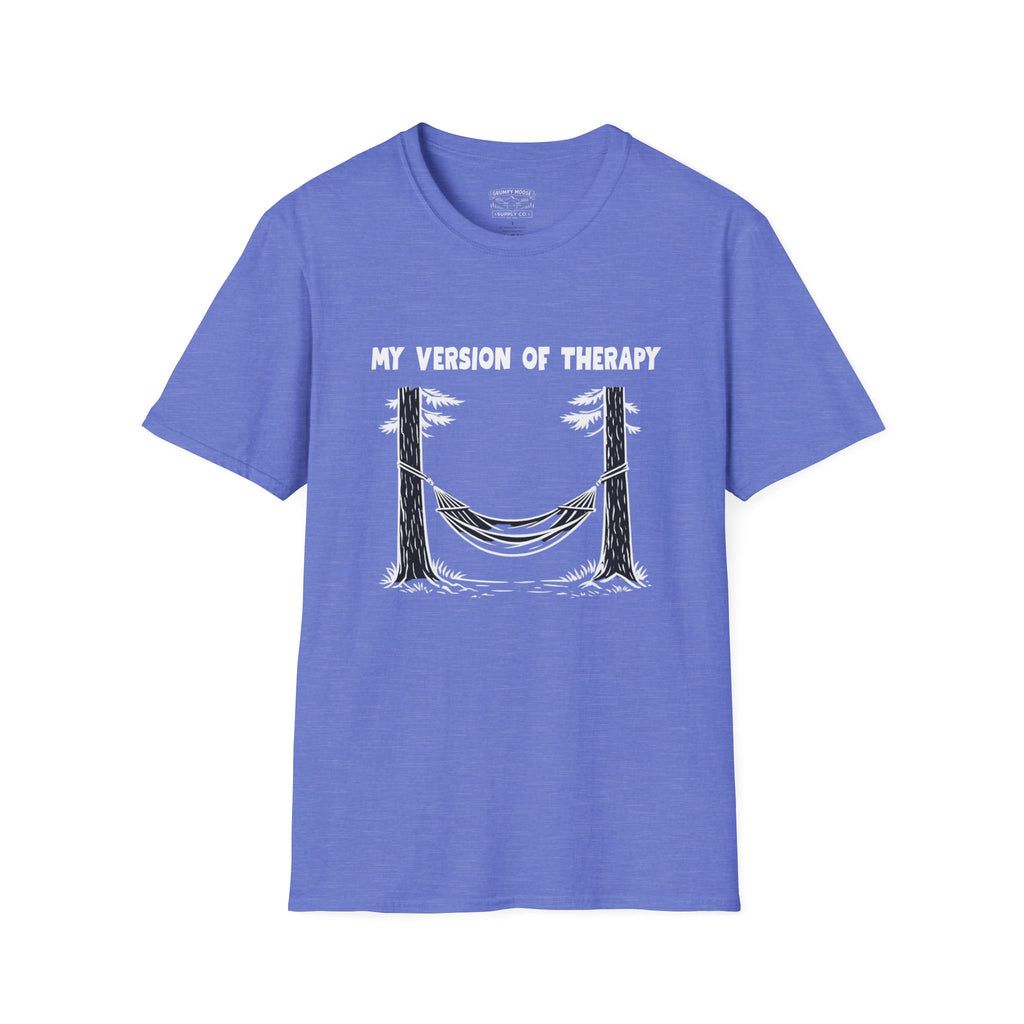 My Version of Therapy Hammock T-Shirt — Outdoor Camping Relaxation Tee