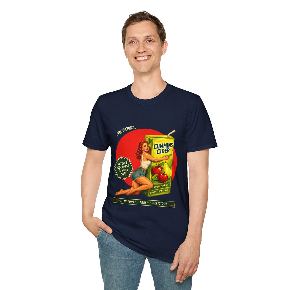 Cummins Cider Funny Adult Humor Novelty Tee for Men