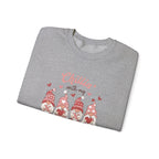 Chillin With My Gnomies Sweatshirt Women’s Valentine’s Day Gnome Crewneck Cute XOXO Heart Pullover Funny Galentine’s Gift