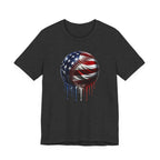 American Flag Baseball T-Shirt, Patriotic Paint Drip Baseball Tee, USA Baseball Shirt for Men and Women, 4th of July Baseball Gift