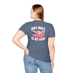 Any Hole Is My Goal Beer Pong T-Shirt | Front & Back