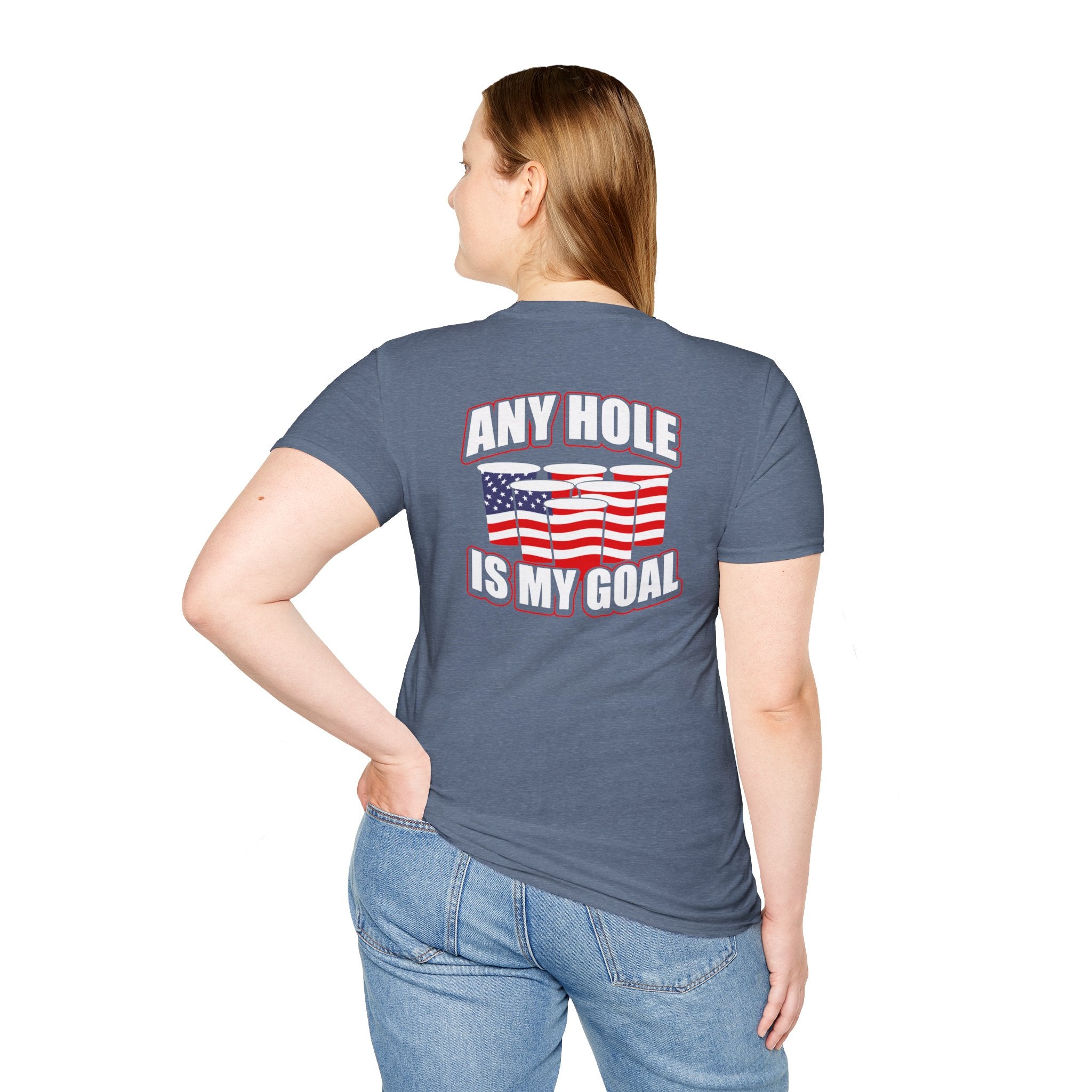 Any Hole Is My Goal Beer Pong - Front & Back Design