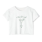 a tiny bit Irish Crop Top | Martini Shamrock St. Patrick's Day