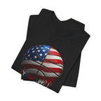 American Flag Basketball T-Shirt, Patriotic Paint Drip Basketball Tee, USA Basketball Shirt for Men and Women, 4th of July Basketball Gift
