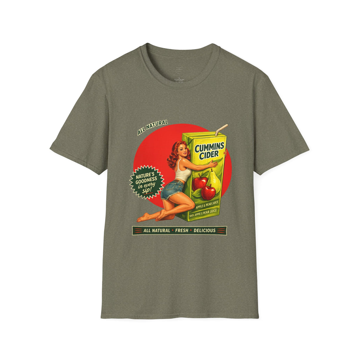 Cummins Cider Funny Adult Humor Novelty Tee for Men