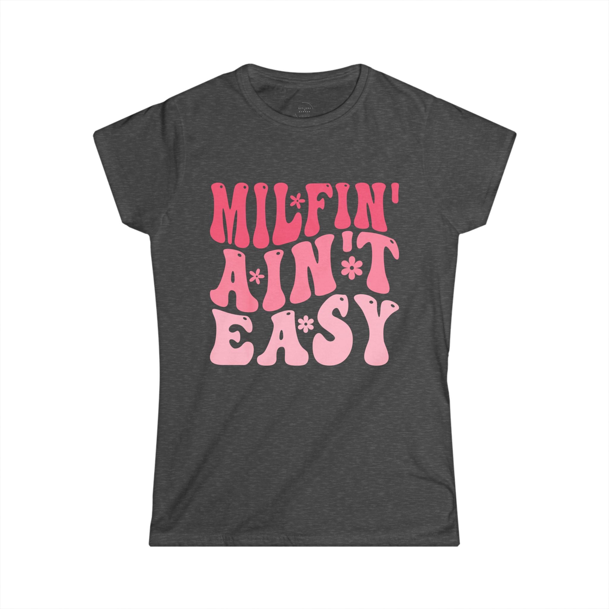 designsXdarren Retro Groovy Motherhood Women’s T-Shirt - 70s Style Mama Graphic Tee - Bella+Canvas 6004