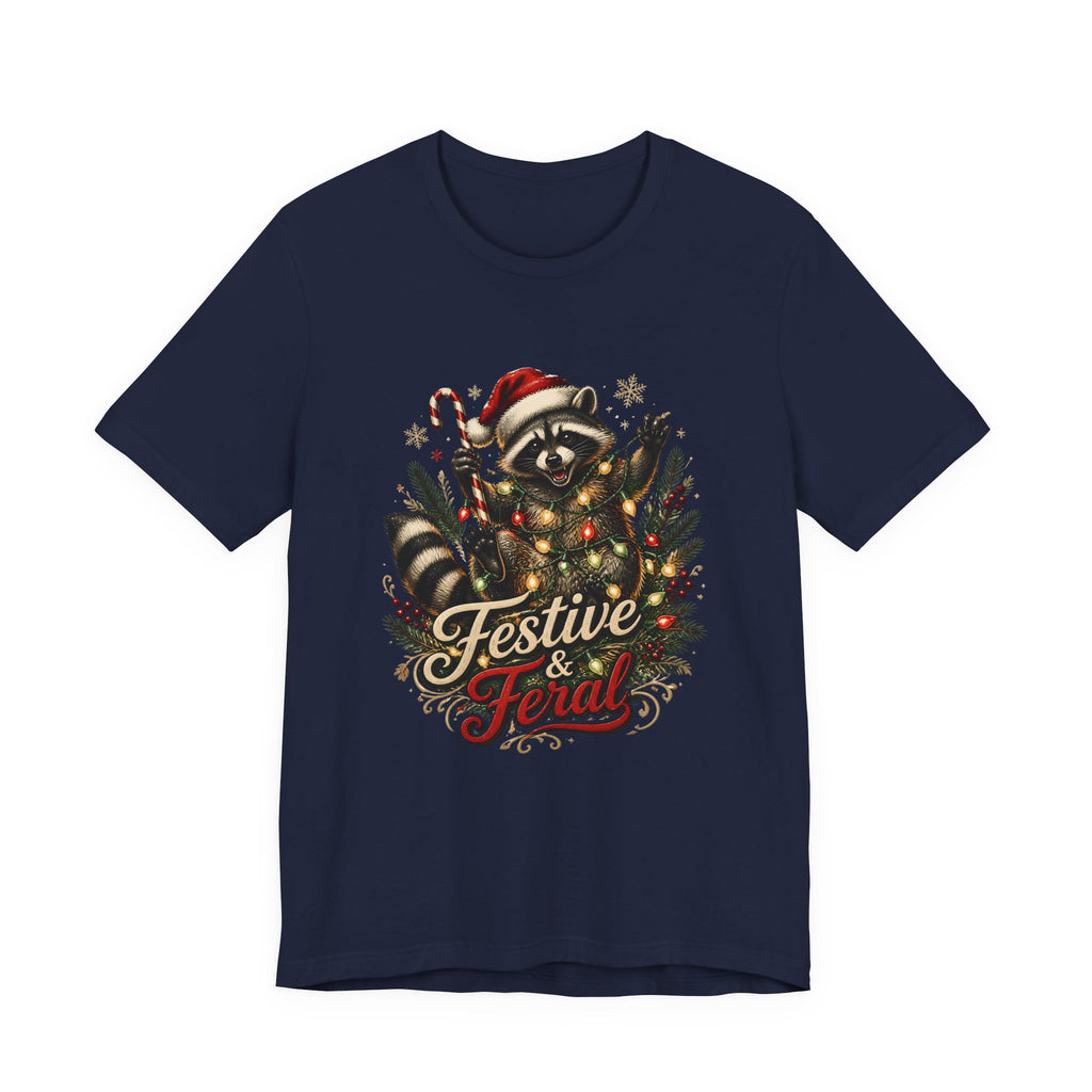 Jimothy Raccoon Festive and Feral Christmas T-Shirt