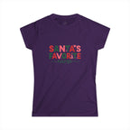 Santa’s Favorite Nurse T-Shirt – Christmas Nurse Shirt for Women – Cute Holiday Nursing Tee, RN Gift, Medical Staff Xmas Top