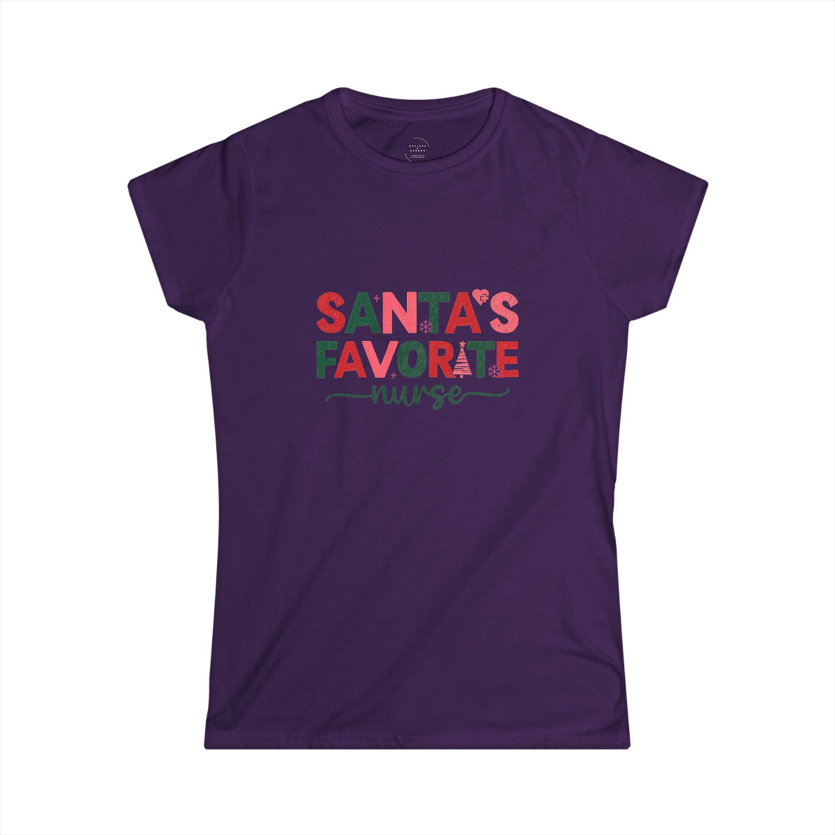 Santa’s Favorite Nurse T-Shirt – Christmas Nurse Shirt for Women – Cute Holiday Nursing Tee, RN Gift, Medical Staff Xmas Top