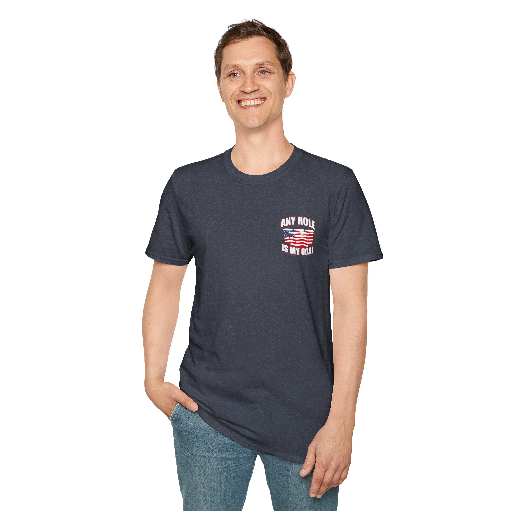 Any Hole Is My Goal Beer Pong - Front & Back Design
