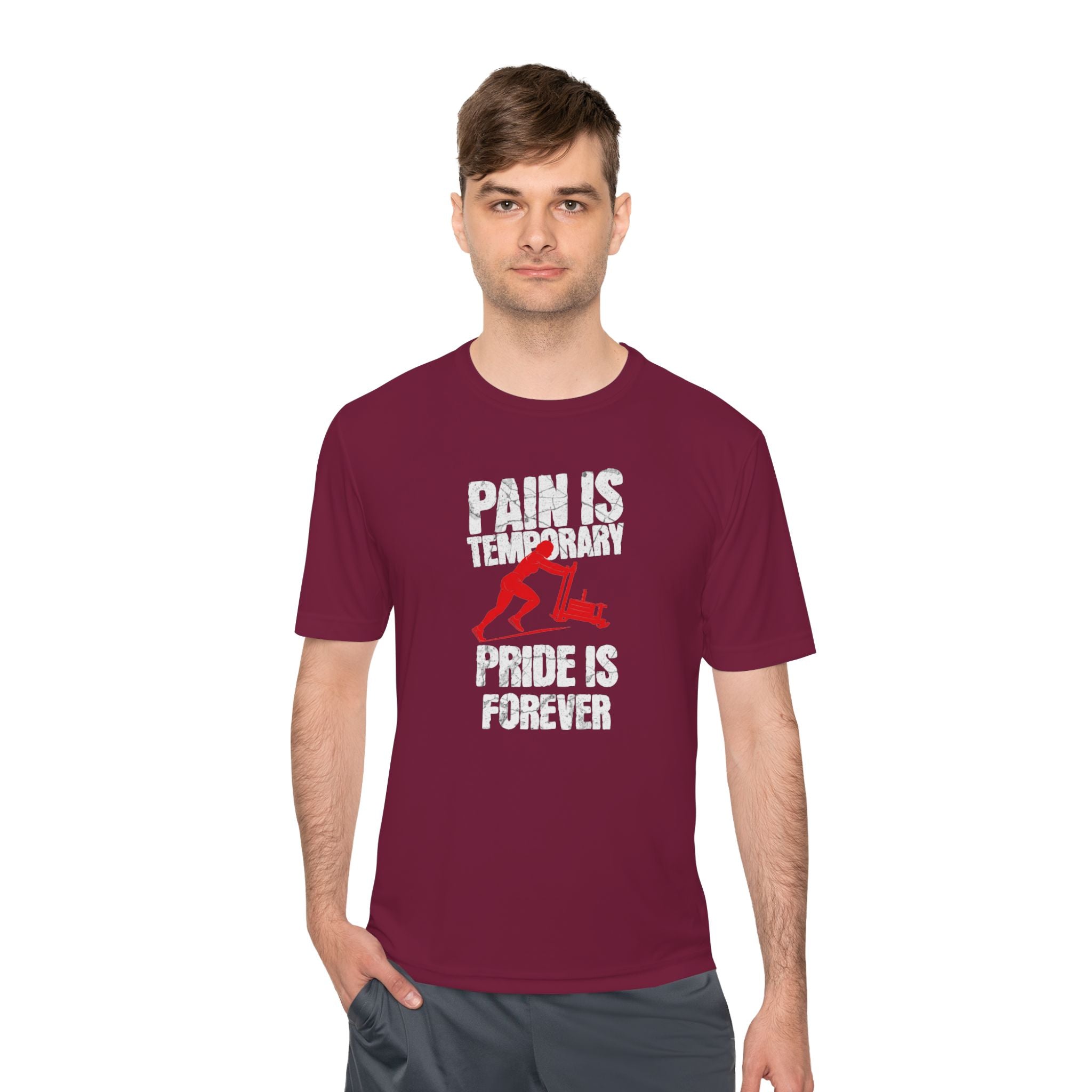 Female Sled Push Pain Is Temporary Pride Is Forever | Performance Tee