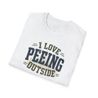 I Love Peeing Outside T-Shirt | Funny Camping & Outdoor Humor Tee