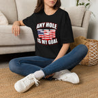 Any Hole Is My Goal Beer Pong American Flag