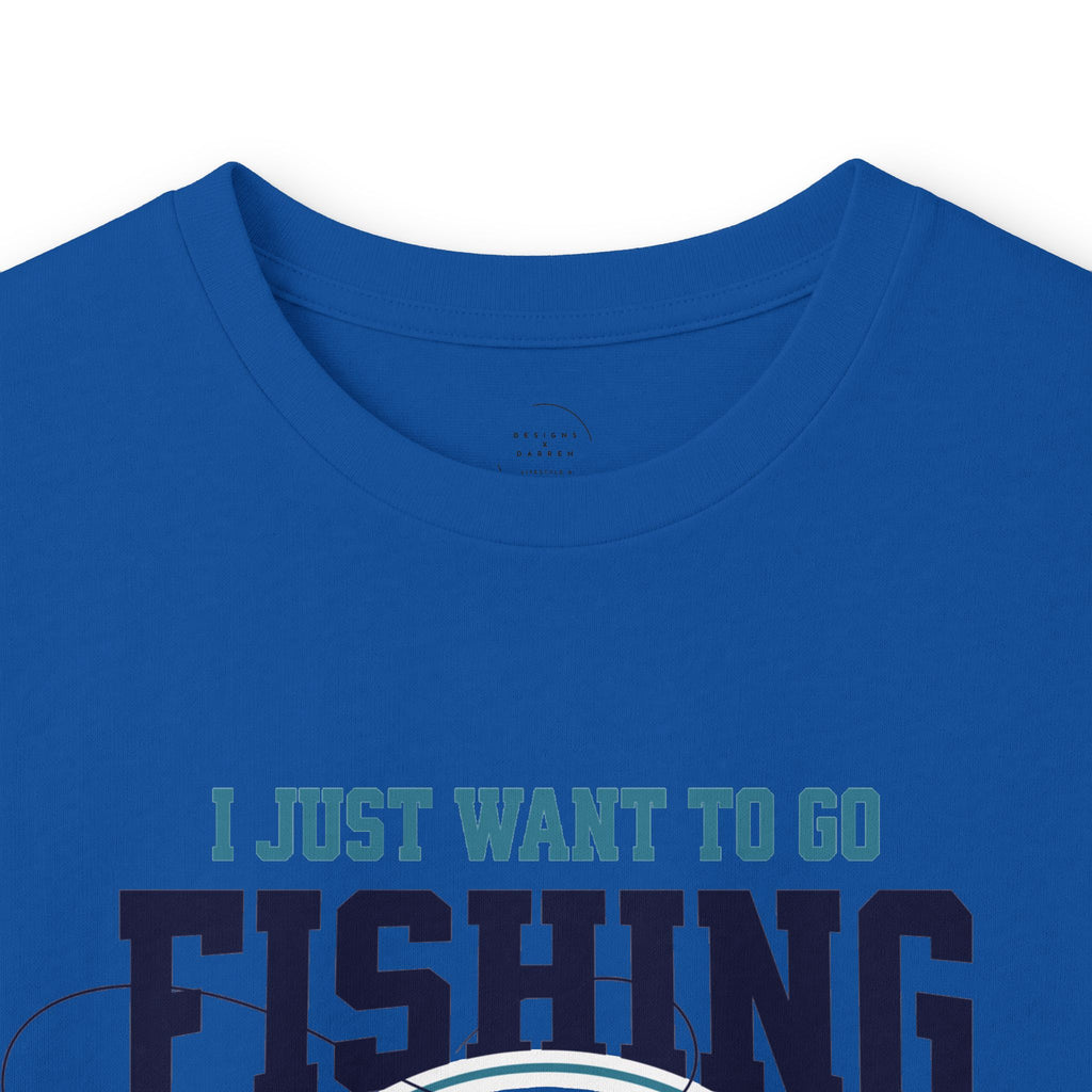 I Just Want To Go Fishing & Drink Beer - Cotton Long Sleeve Tee