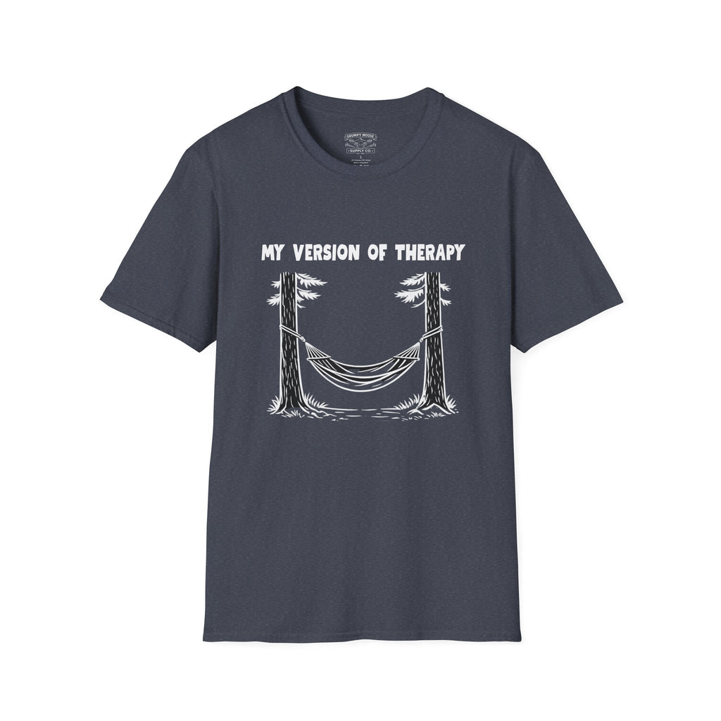 My Version of Therapy Hammock T-Shirt — Outdoor Camping Relaxation Tee