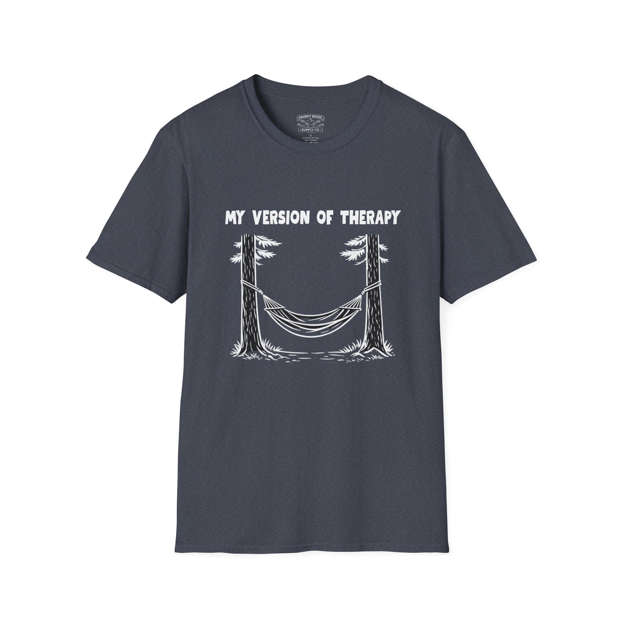My Version of Therapy Hammock T-Shirt — Outdoor Camping Relaxation Tee