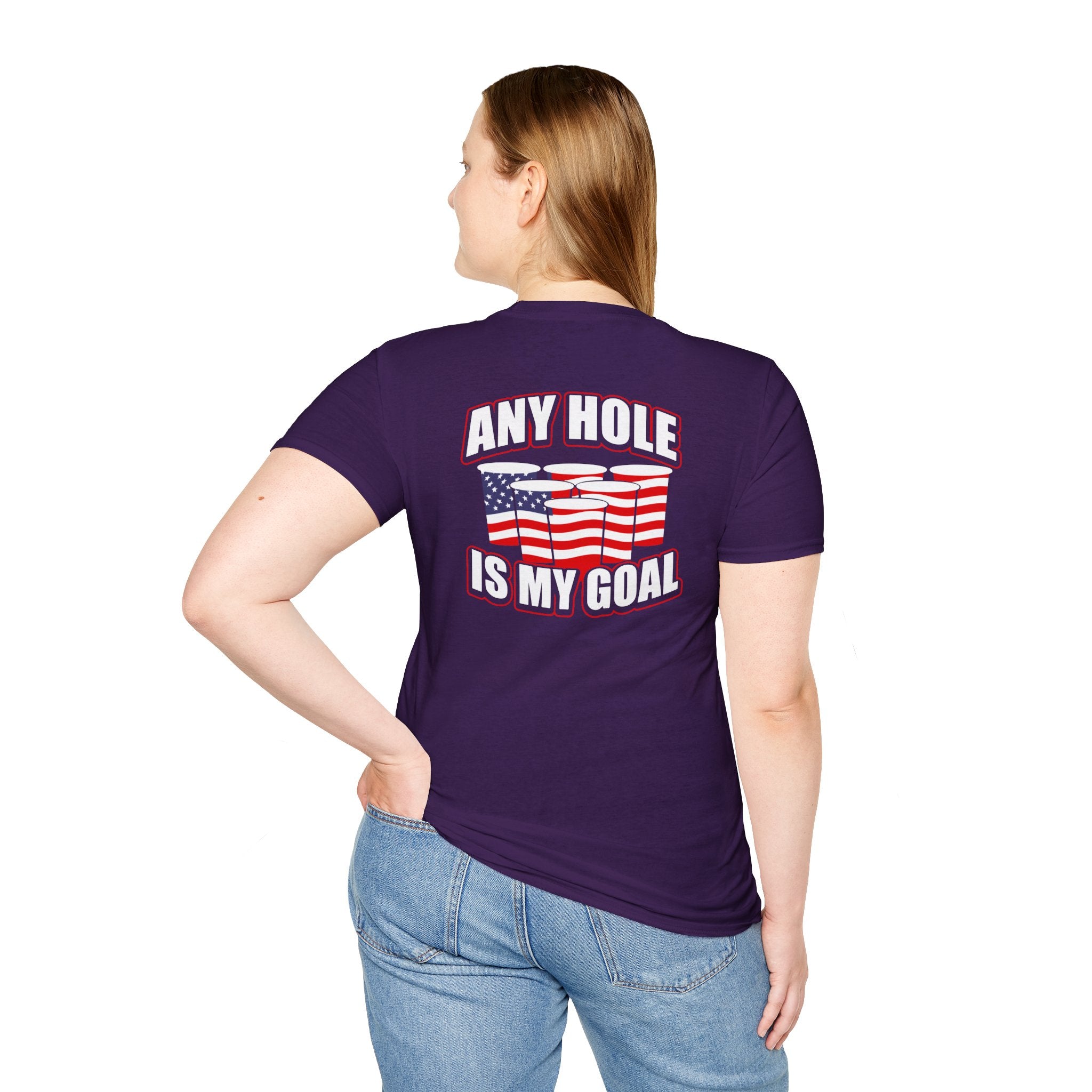 Any Hole Is My Goal Beer Pong - Front & Back Design