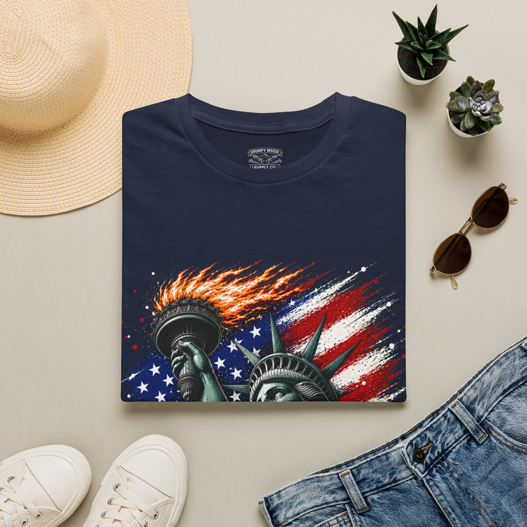 United We Stand Statue of Liberty T-Shirt | Patriotic American Tee