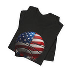 American Flag Basketball T-Shirt, Patriotic Paint Drip Basketball Tee, USA Basketball Shirt for Men and Women, 4th of July Basketball Gift