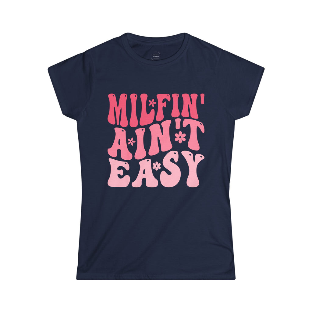 designsXdarren Retro Groovy Motherhood Women’s T-Shirt - 70s Style Mama Graphic Tee - Bella+Canvas 6004