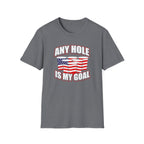 Any Hole Is My Goal Beer Pong American Flag