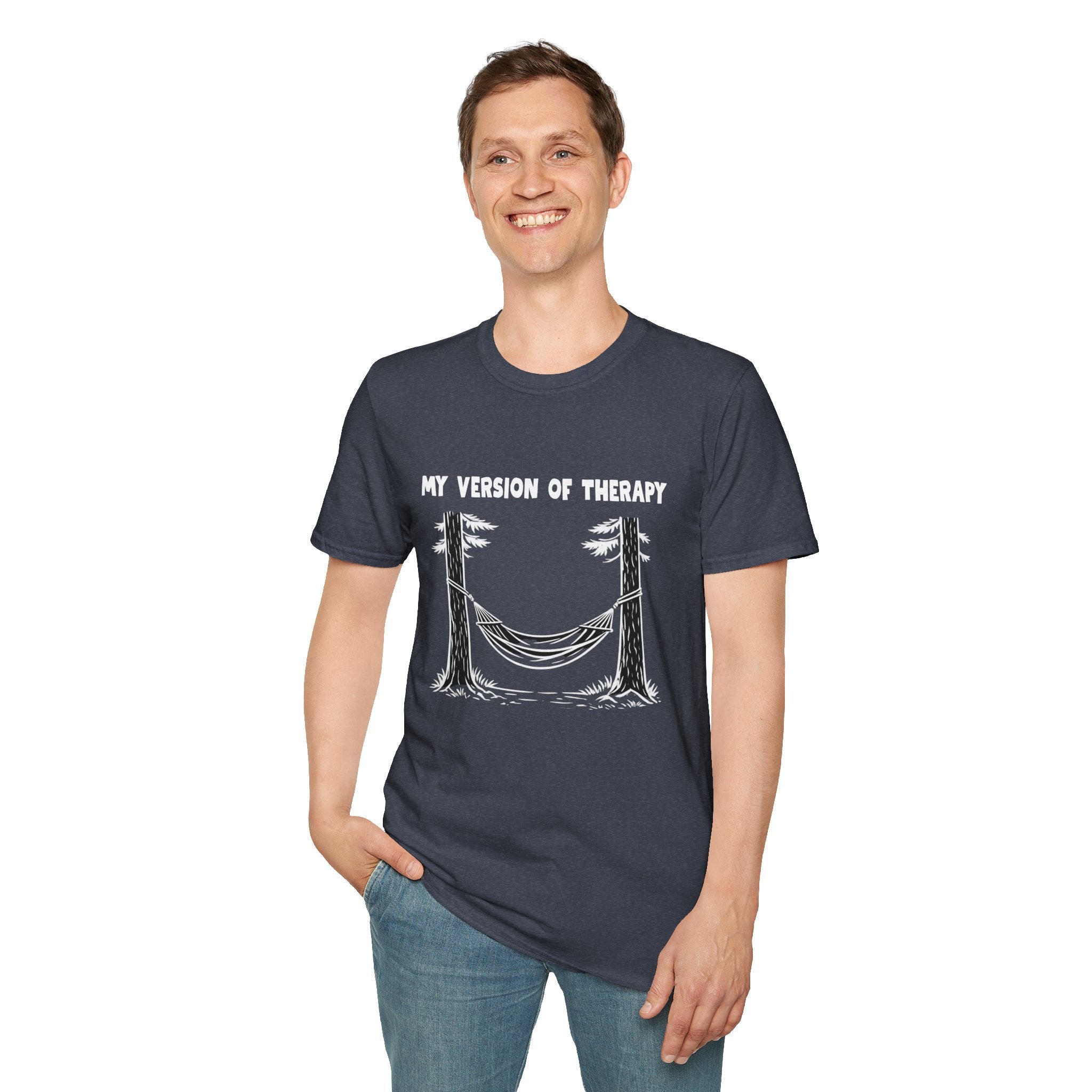 My Version of Therapy Hammock T-Shirt — Outdoor Camping Relaxation Tee