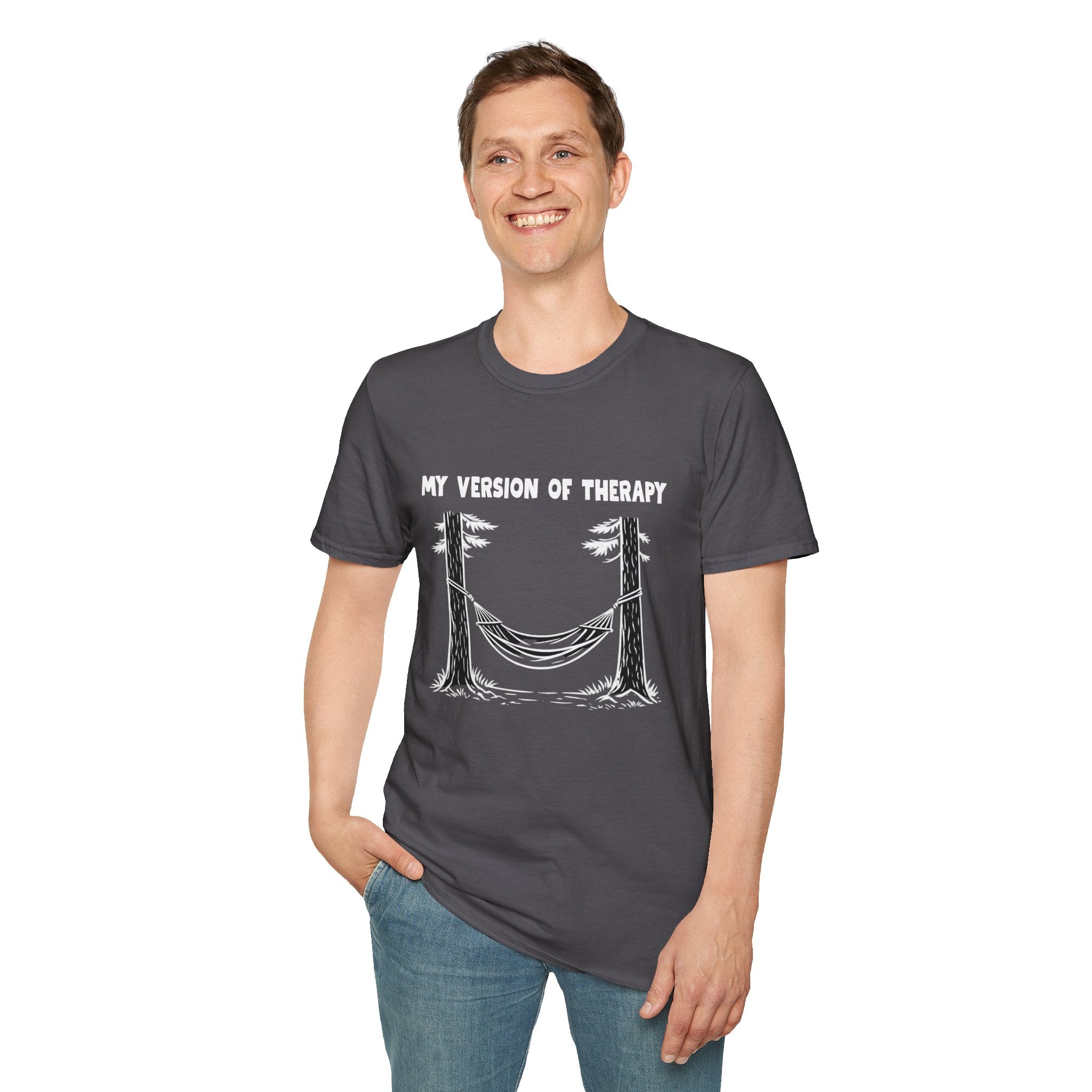 My Version of Therapy Hammock T-Shirt — Outdoor Camping Relaxation Tee