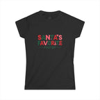 Santa’s Favorite Nurse T-Shirt – Christmas Nurse Shirt for Women – Cute Holiday Nursing Tee, RN Gift, Medical Staff Xmas Top