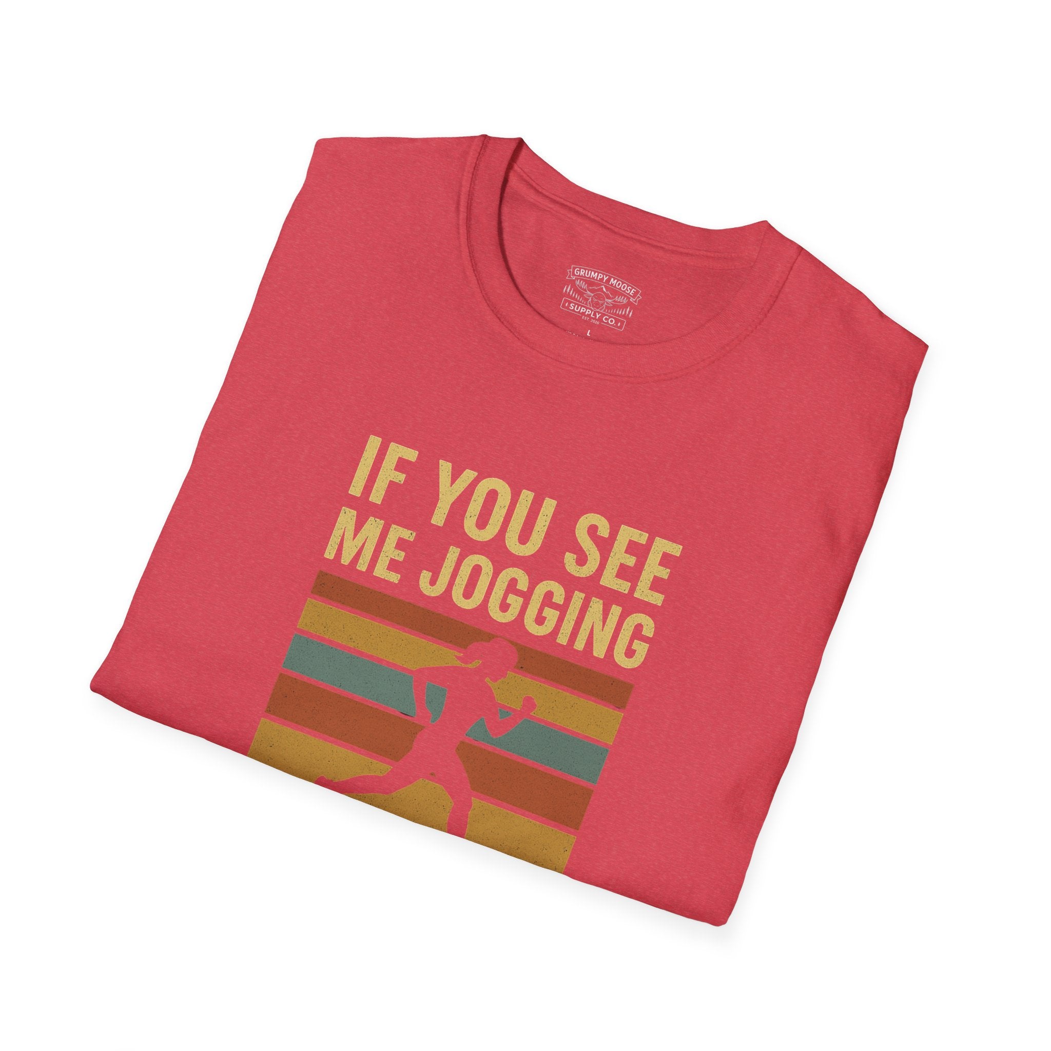 Retro “If You See Me Jogging Call 911” T-Shirt