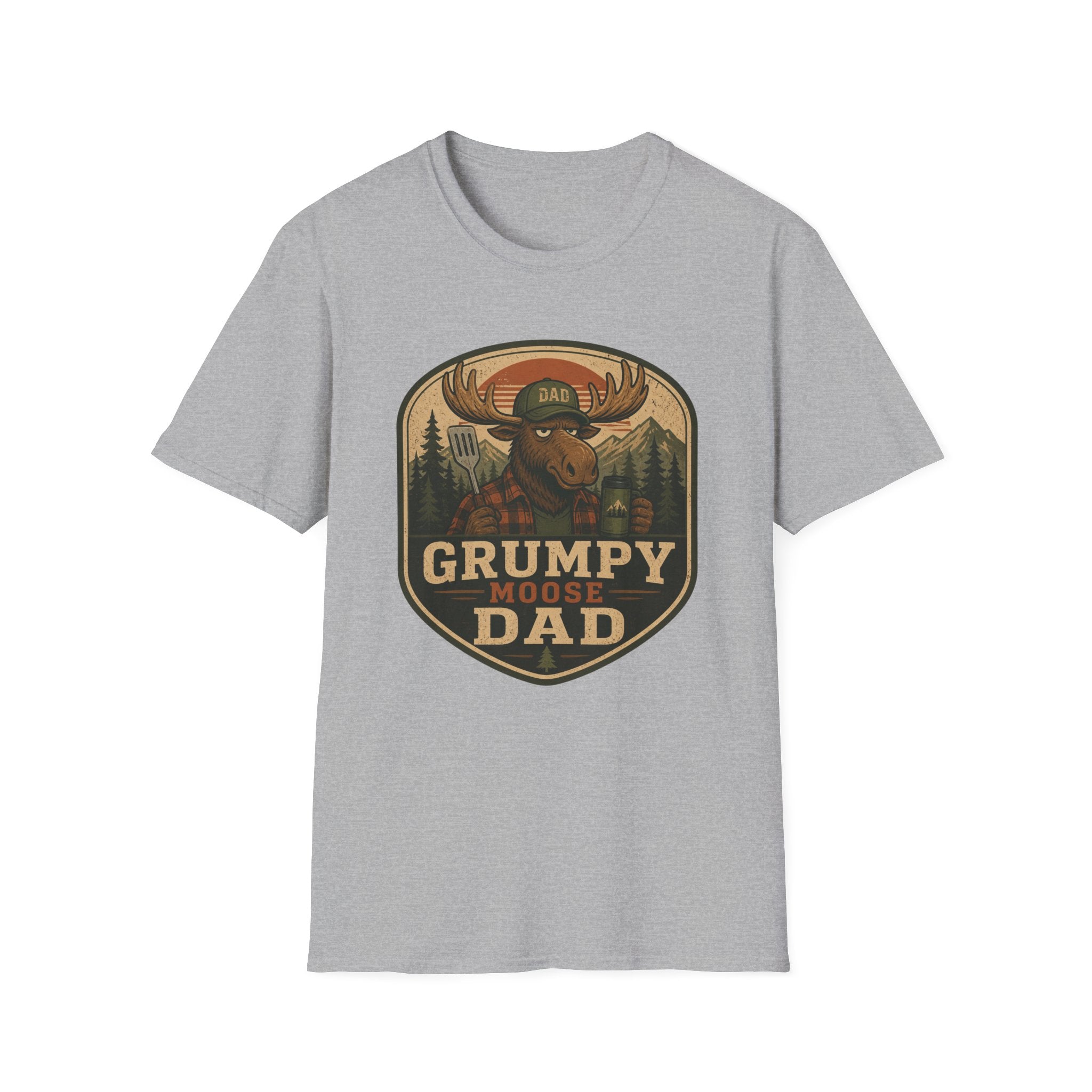Grumpy Moose Dad T-Shirt