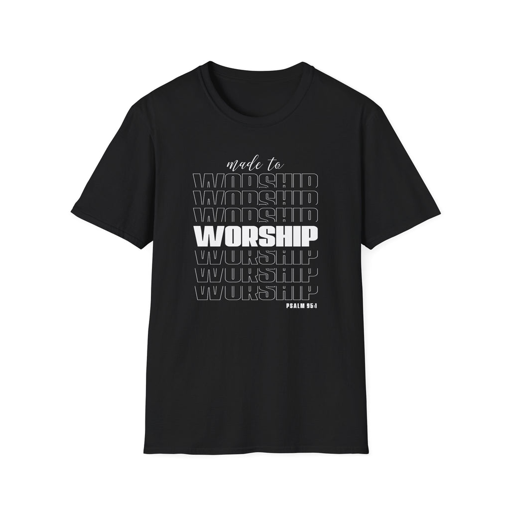 Made to Worship Unisex T-Shirt | Softstyle Tee for Music Lovers, Church Events, Inspirational Gifts, Everyday Wear, Casual Fashion