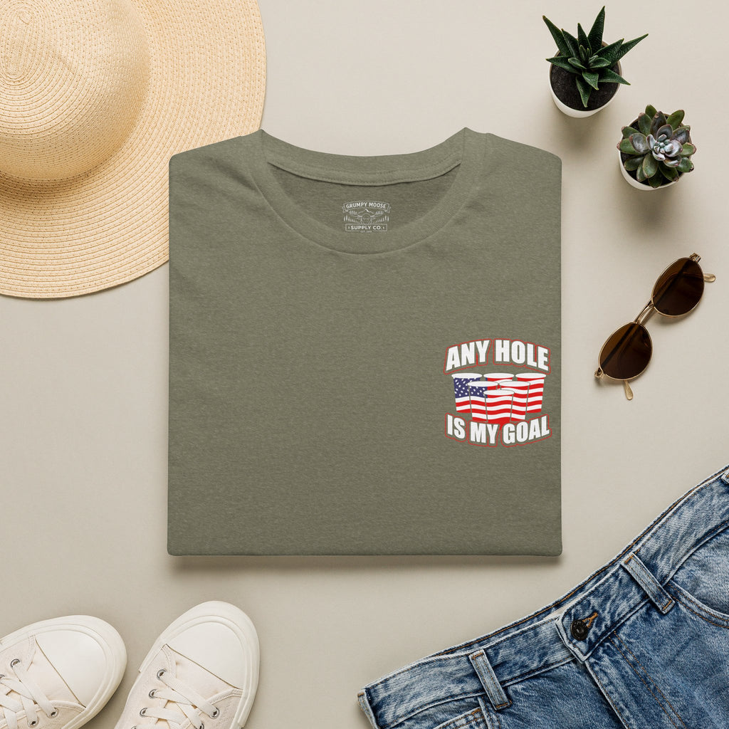Any Hole Is My Goal Beer Pong - Front & Back Design
