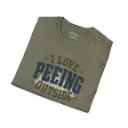 I Love Peeing Outside T-Shirt | Funny Camping & Outdoor Humor Tee