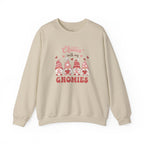 Chillin With My Gnomies Sweatshirt Women’s Valentine’s Day Gnome Crewneck Cute XOXO Heart Pullover Funny Galentine’s Gift