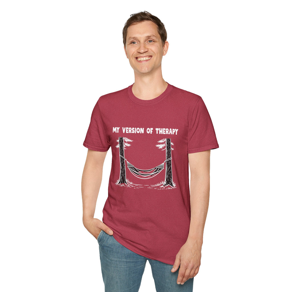 My Version of Therapy Hammock T-Shirt — Outdoor Camping Relaxation Tee