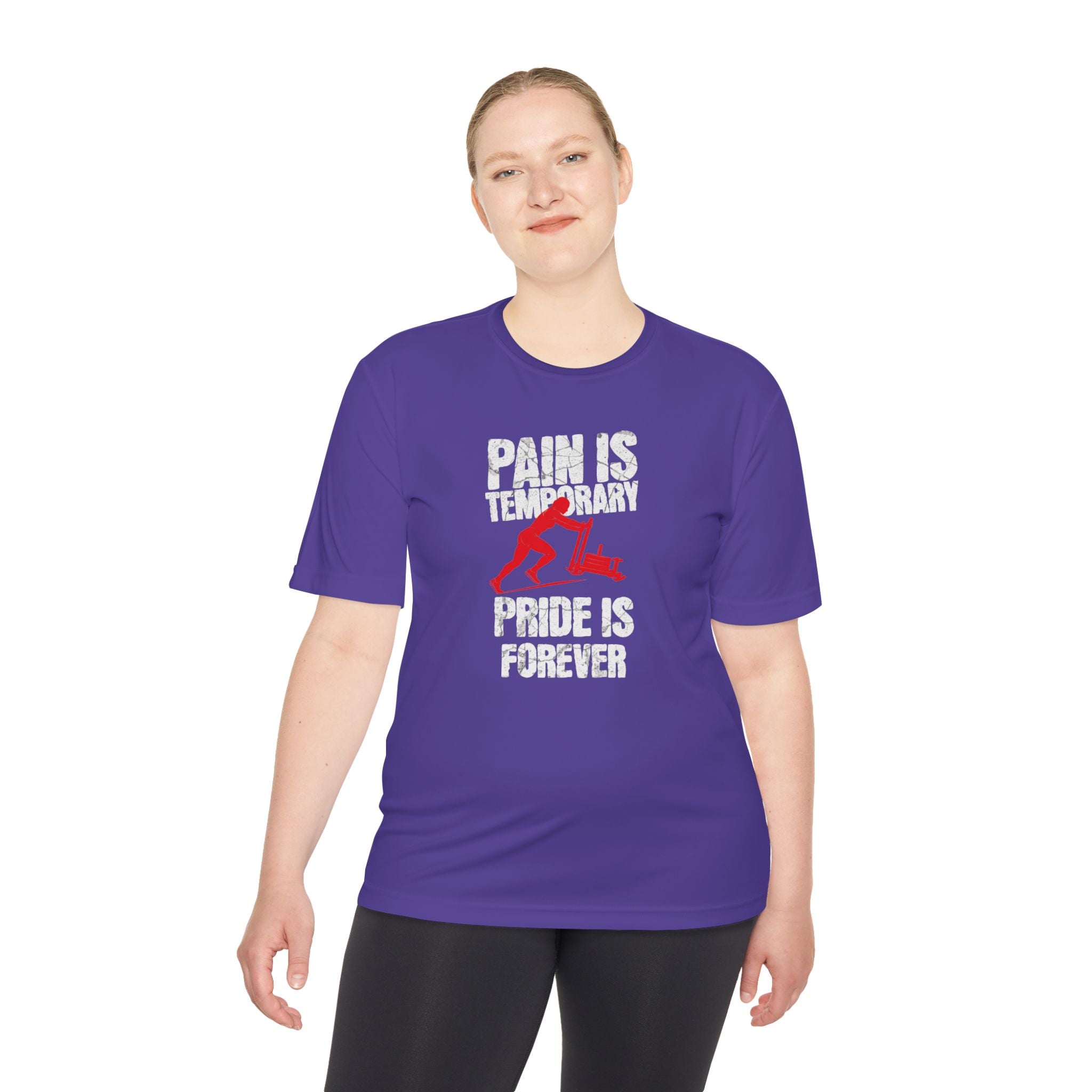 Female Sled Push Pain Is Temporary Pride Is Forever | Performance Tee