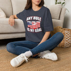 Any Hole Is My Goal Beer Pong American Flag