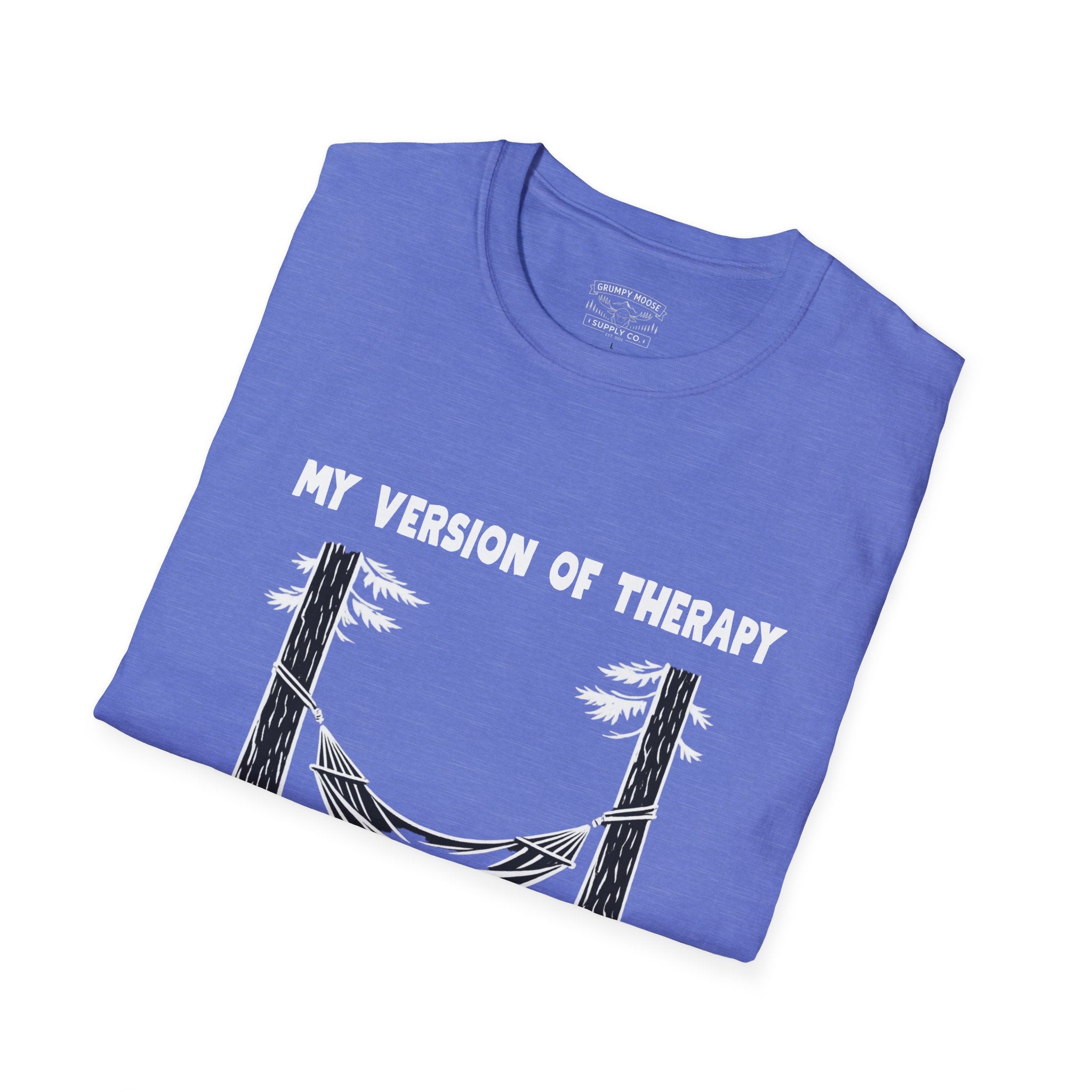My Version of Therapy Hammock T-Shirt — Outdoor Camping Relaxation Tee