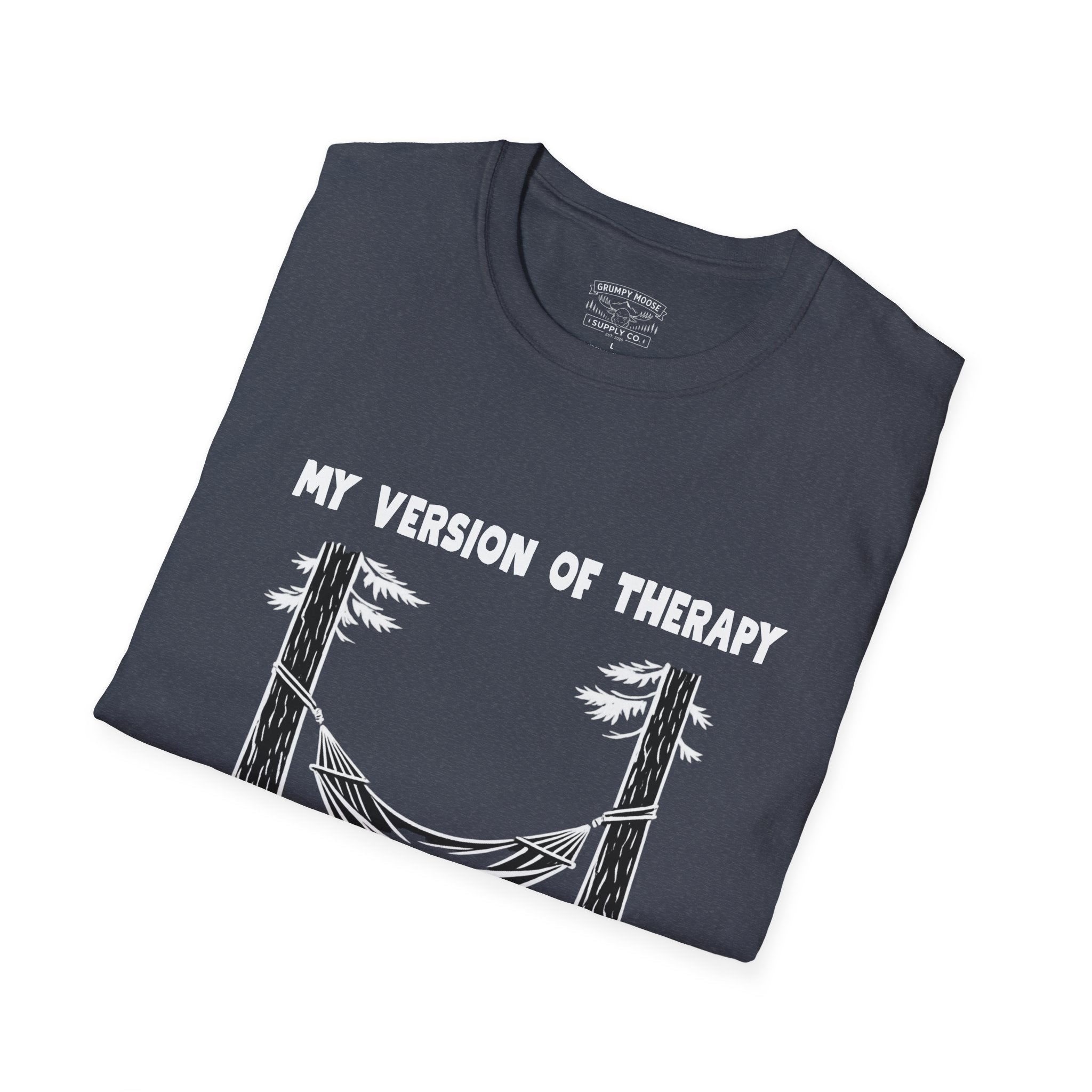 My Version of Therapy Hammock T-Shirt — Outdoor Camping Relaxation Tee