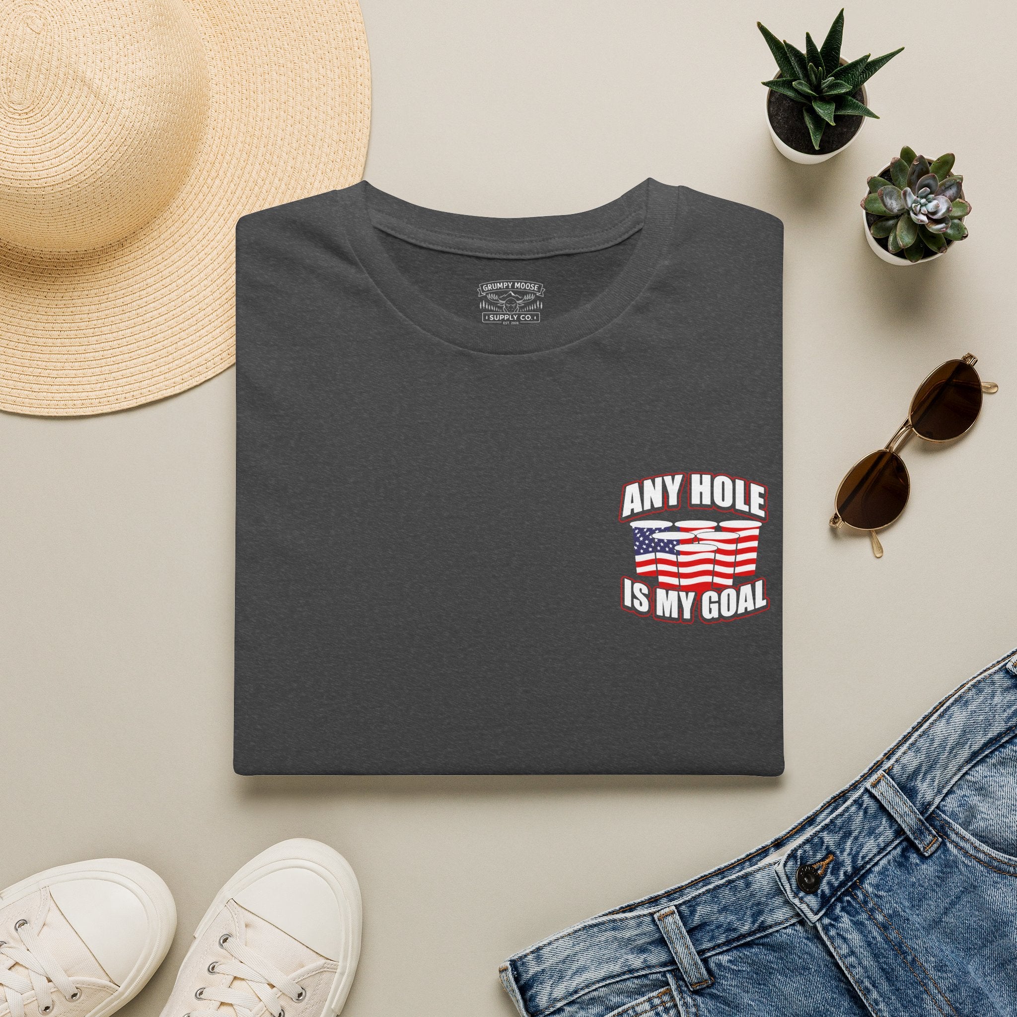 Any Hole Is My Goal Beer Pong - Front & Back Design