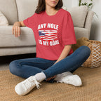 Any Hole Is My Goal Beer Pong American Flag