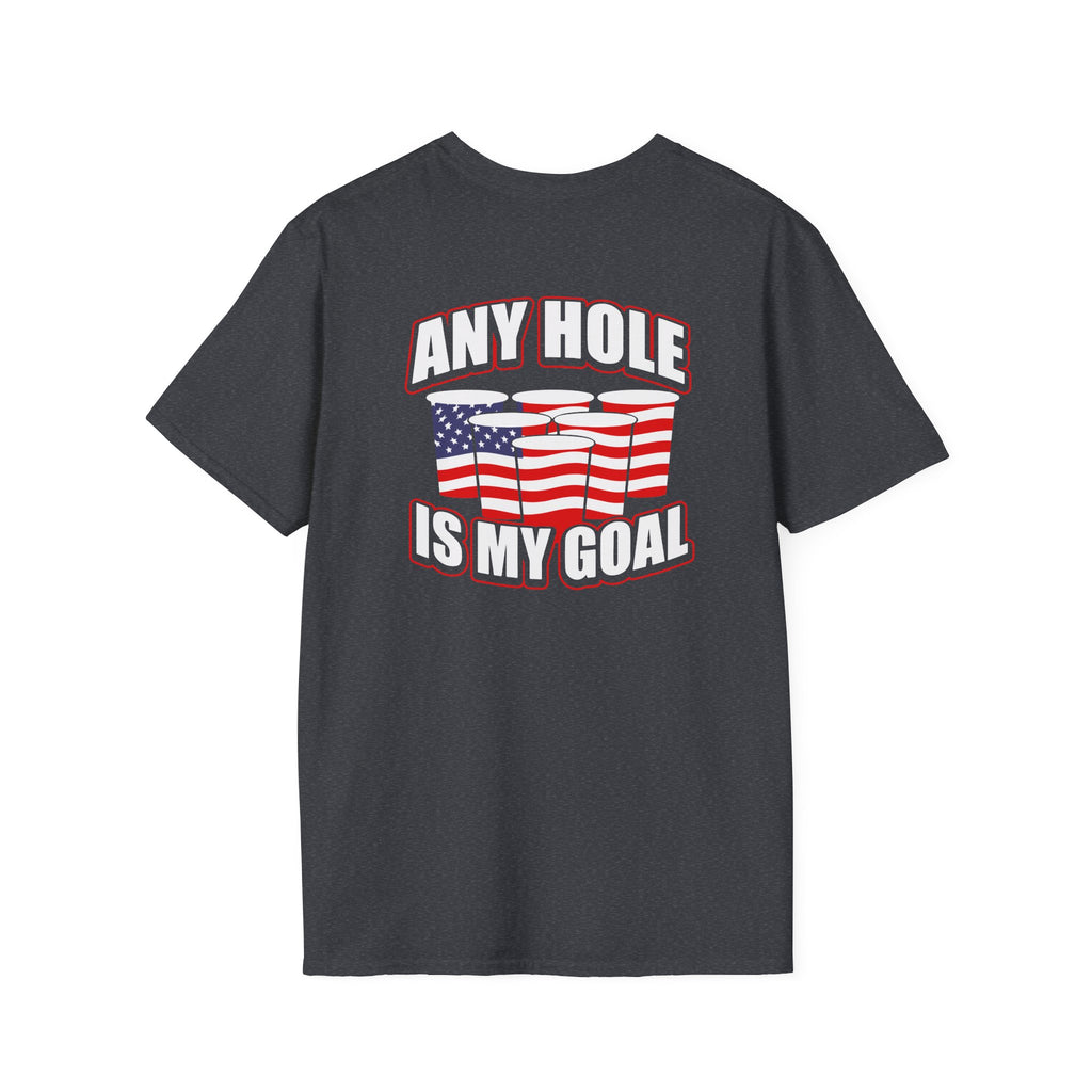 Any Hole Is My Goal Beer Pong - Front & Back Design