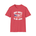 Any Hole Is My Goal Beer Pong American Flag