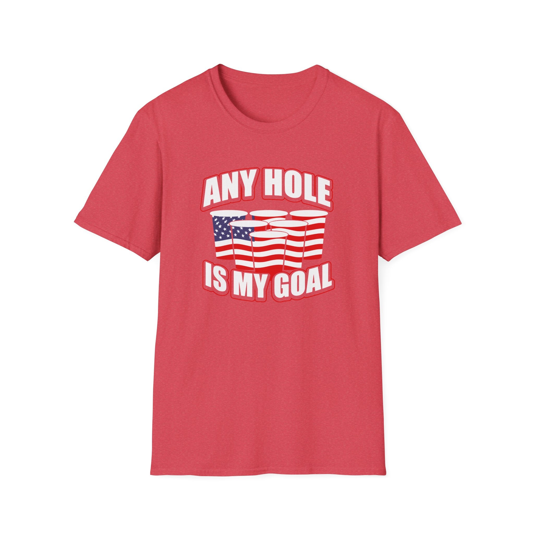 Any Hole Is My Goal Beer Pong American Flag
