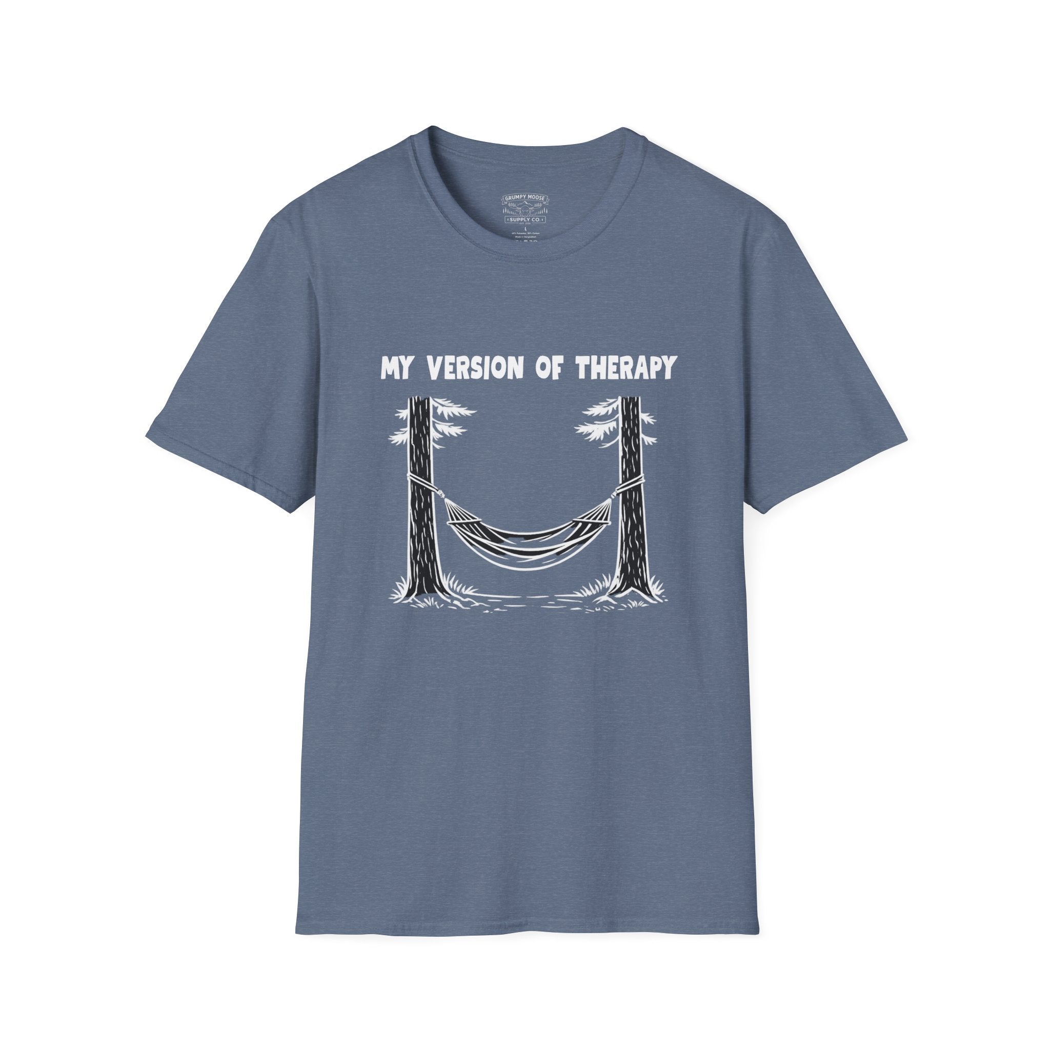 My Version of Therapy Hammock T-Shirt — Outdoor Camping Relaxation Tee