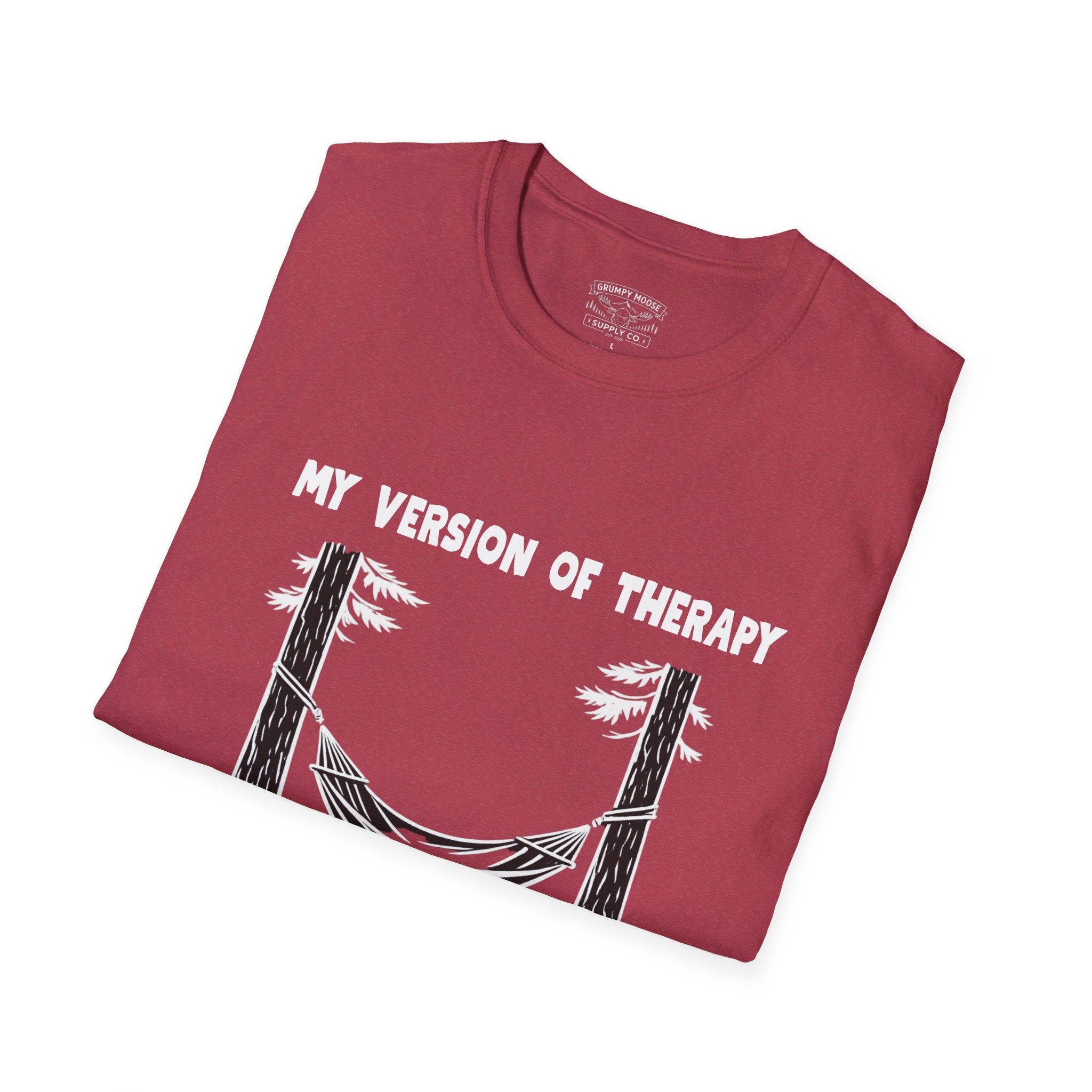 My Version of Therapy Hammock T-Shirt — Outdoor Camping Relaxation Tee