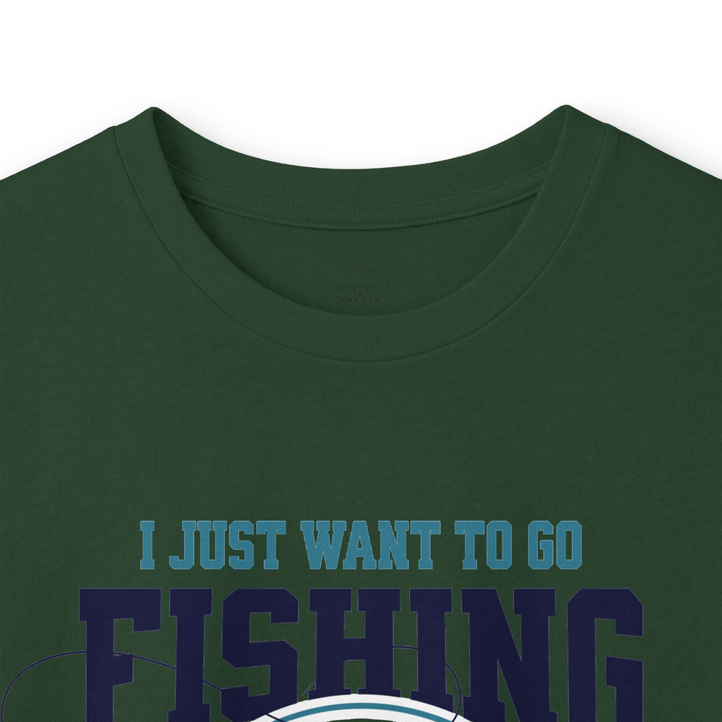 I Just Want To Go Fishing & Drink Beer - Cotton Long Sleeve Tee