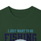 I Just Want To Go Fishing & Drink Beer - Cotton Long Sleeve Tee